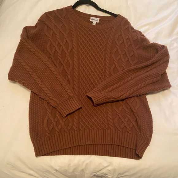 sunday best aritzia peggy sweater cognac brown - Picture 1 of 1